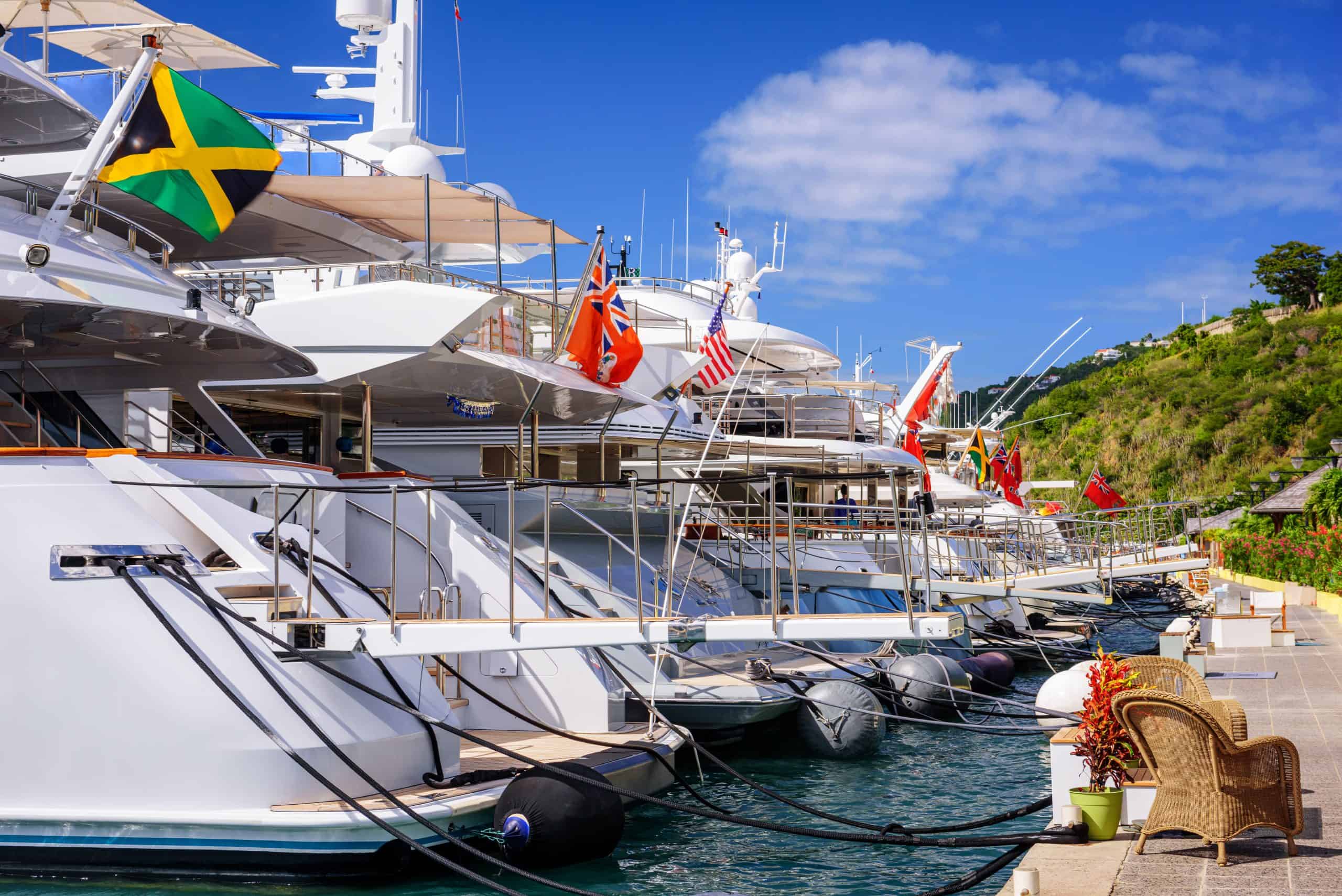 Yachts in Gustavia