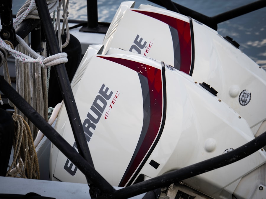 Photo outboard boat engines